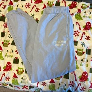 Brandy Melville Newport Beach Rosa Sweatpants